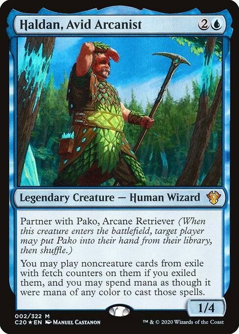 Haldan, Avid Arcanist - Commander 2020 - 2