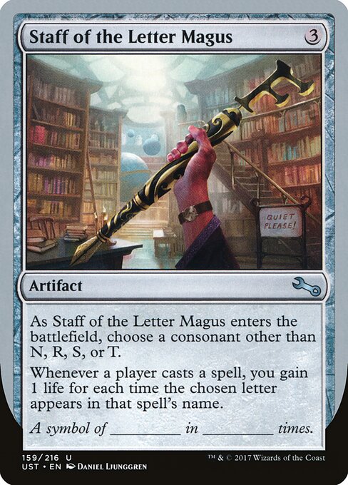 Staff of the Letter Magus - Unstable - 159
