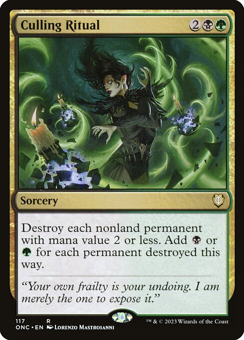 Culling Ritual - Phyrexia: All Will Be One Commander - 117