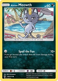 Alolan Meowth - SM - Lost Thunder - 118/214