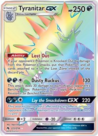 Tyranitar GX (Secret) - SM - Lost Thunder - 223/214