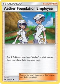 Aether Foundation Employee - SM - Lost Thunder - 168/214