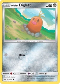 Alolan Diglett - SM - Unbroken Bonds - 121/214