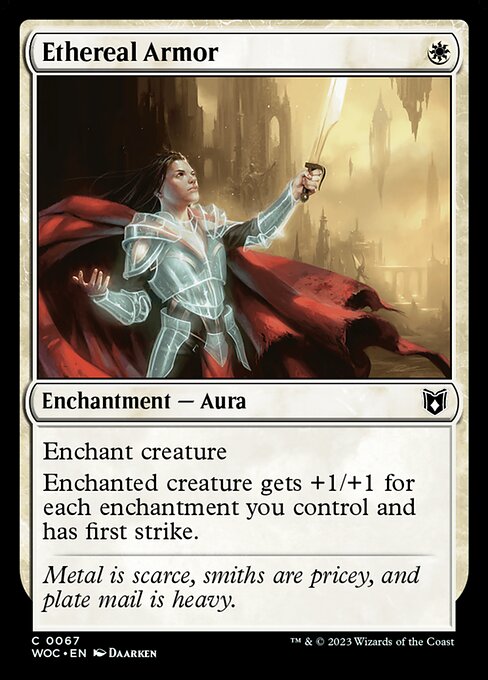 Ethereal Armor - Wilds of Eldraine Commander - 67