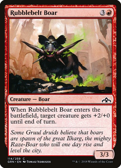 Rubblebelt Boar - Guilds of Ravnica - 114