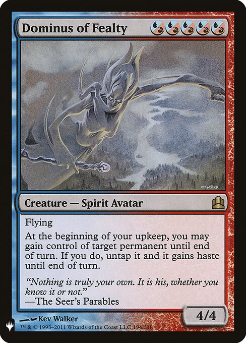 Dominus of Fealty - The List - CMD-194