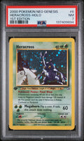 HERACROSS-HOLO 1ST EDITION 2000 POKEMON NEO GENESIS 1ST EDITION PSA NM 7