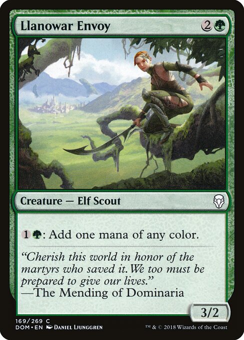Llanowar Envoy - Dominaria - 169