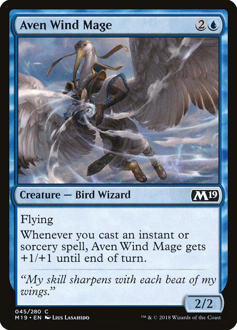 Aven Wind Mage - Core Set 2019 - 45