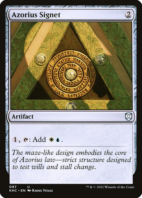 Azorius Signet - Kaldheim Commander - 97