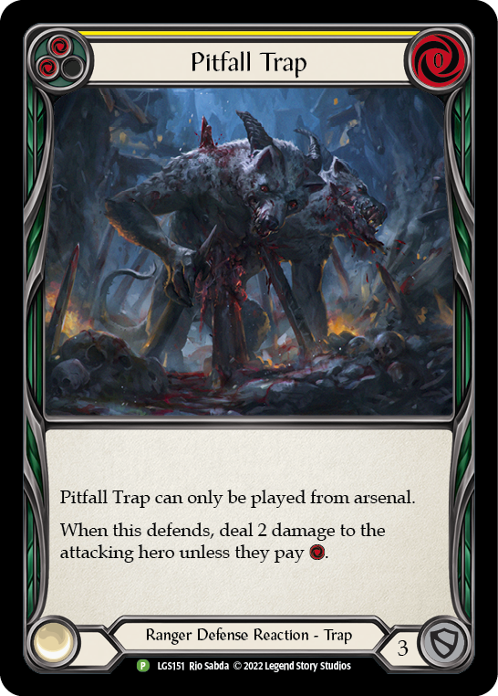 Pitfall Trap (Yellow) [LGS151] (Promo)  Rainbow Foil