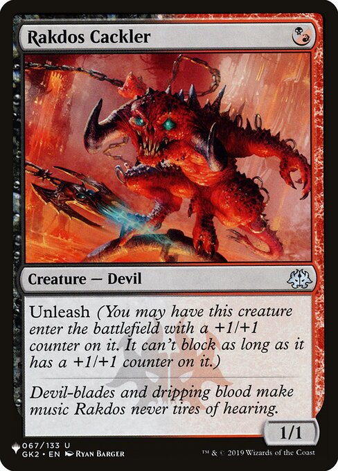 Rakdos Cackler - The List - GK2-67