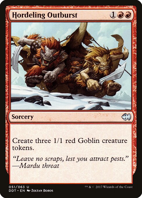 Hordeling Outburst - Duel Decks: Merfolk vs. Goblins - 51
