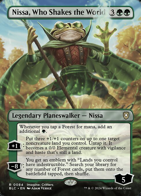 Nissa, Who Shakes the World - Bloomburrow Commander - 84