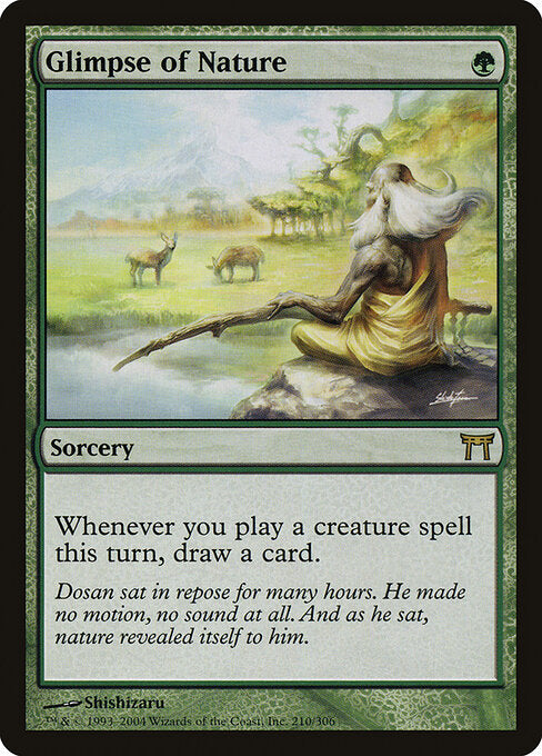 Glimpse of Nature - Champions of Kamigawa - 210