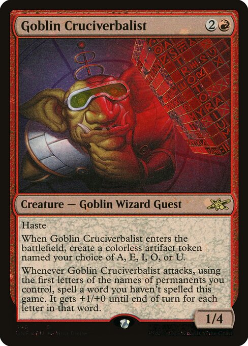 Goblin Cruciverbalist - Unfinity - 396
