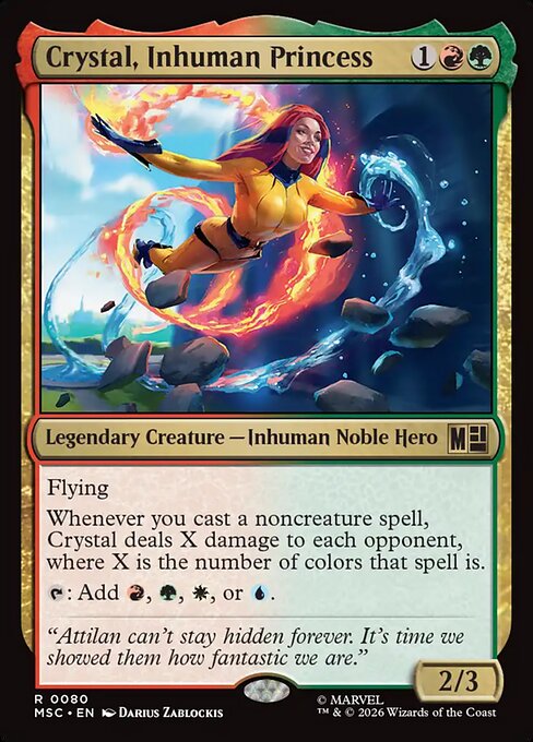 Crystal, Inhuman Princess - Marvel Super Heroes Commander - 80