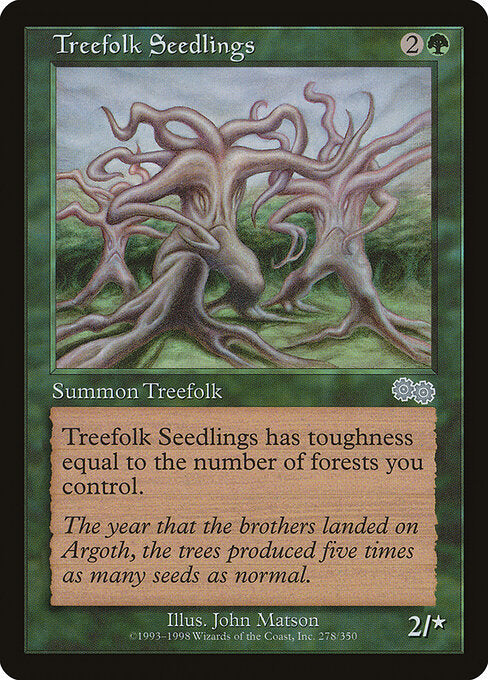 Treefolk Seedlings - Urza's Saga - 278