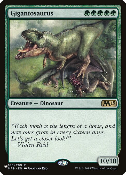 Gigantosaurus - The List - M19-185