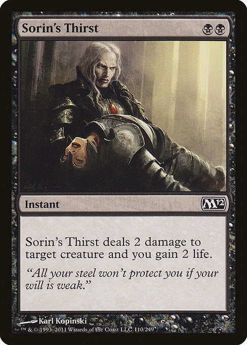 Sorin's Thirst - Magic 2012 - 110