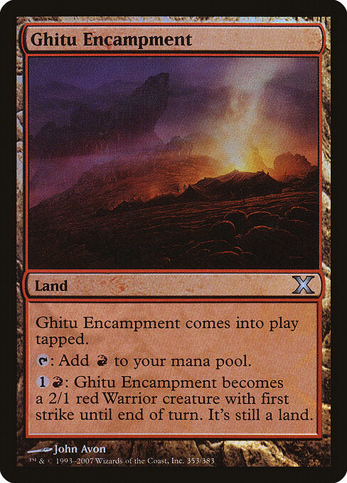 Ghitu Encampment - Tenth Edition - 353★