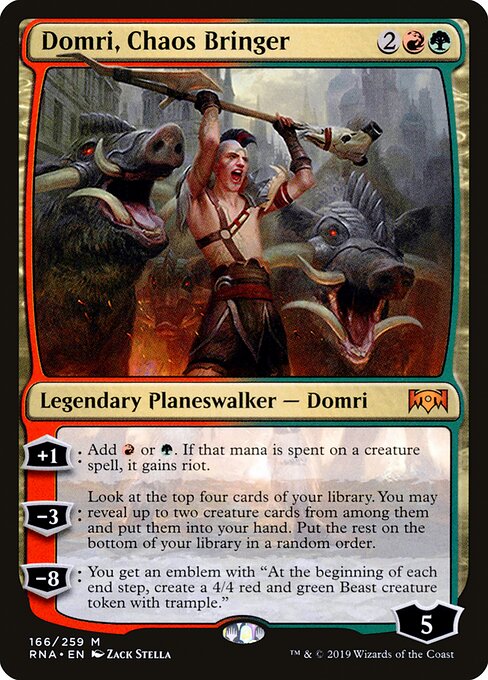 Domri, Chaos Bringer - Ravnica Allegiance - 166