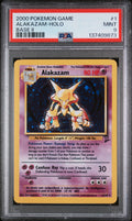ALAKAZAM-HOLO BASE II 2000 POKEMON GAME BASE II PSA MINT 9