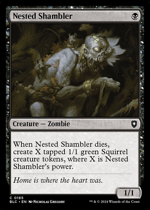 Nested Shambler - Bloomburrow Commander - 185