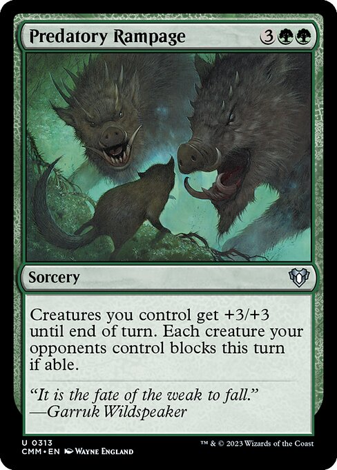 Predatory Rampage - Commander Masters - 313