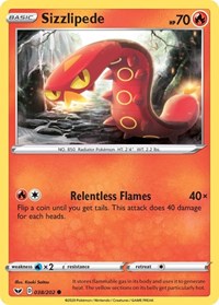 Sizzlipede (038) - SWSH01: Sword & Shield Base Set - 038/202