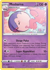 Musharna - SWSH01: Sword & Shield Base Set - 088/202