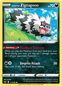 Galarian Zigzagoon - SWSH01: Sword & Shield Base Set - 117/202