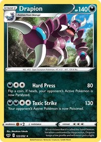 Drapion - SWSH01: Sword & Shield Base Set - 122/202