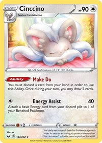 Cinccino - SWSH01: Sword & Shield Base Set - 147/202