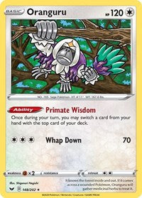 Oranguru - SWSH01: Sword & Shield Base Set - 148/202