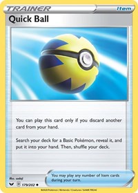 Quick Ball - SWSH01: Sword & Shield Base Set - 179/202
