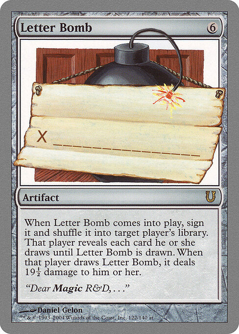 Letter Bomb - Unhinged - 122
