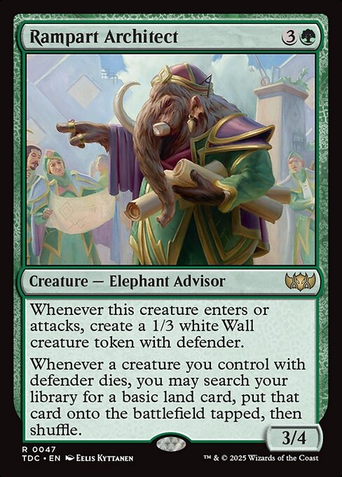 Rampart Architect - Tarkir: Dragonstorm Commander - 47