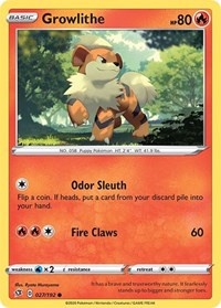 Growlithe - SWSH02: Rebel Clash - 027/192