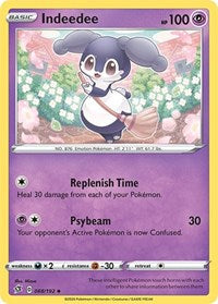 Indeedee - SWSH02: Rebel Clash - 088/192