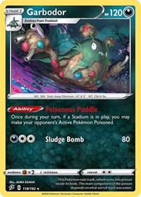 Garbodor - SWSH02: Rebel Clash - 118/192