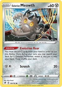 Galarian Meowth - SWSH02: Rebel Clash - 126/192