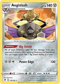 Aegislash - SWSH02: Rebel Clash - 135/192