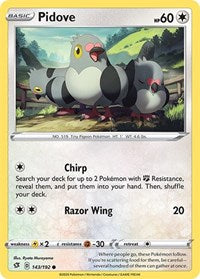 Pidove - SWSH02: Rebel Clash - 143/192