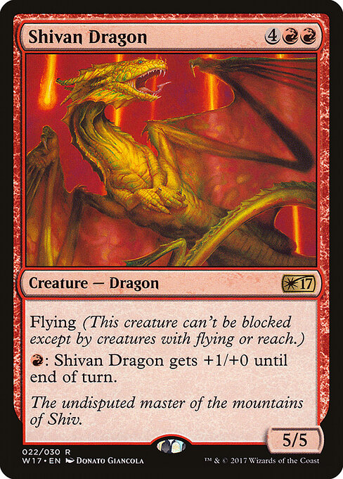 Shivan Dragon - Welcome Deck 2017 - 22