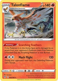Talonflame - SWSH03: Darkness Ablaze - 032/189