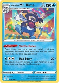 Galarian Mr. Rime - SWSH03: Darkness Ablaze - 036/189