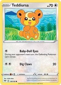 Teddiursa - SWSH03: Darkness Ablaze - 138/189
