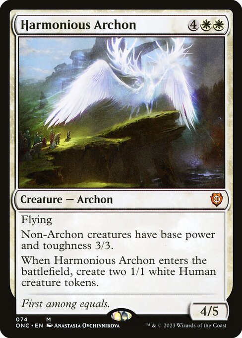 Harmonious Archon - Phyrexia: All Will Be One Commander - 74