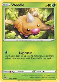 Weedle - SWSH04: Vivid Voltage - 001/185